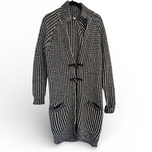 Gap 🎉longline knit cardigan navy and white size small